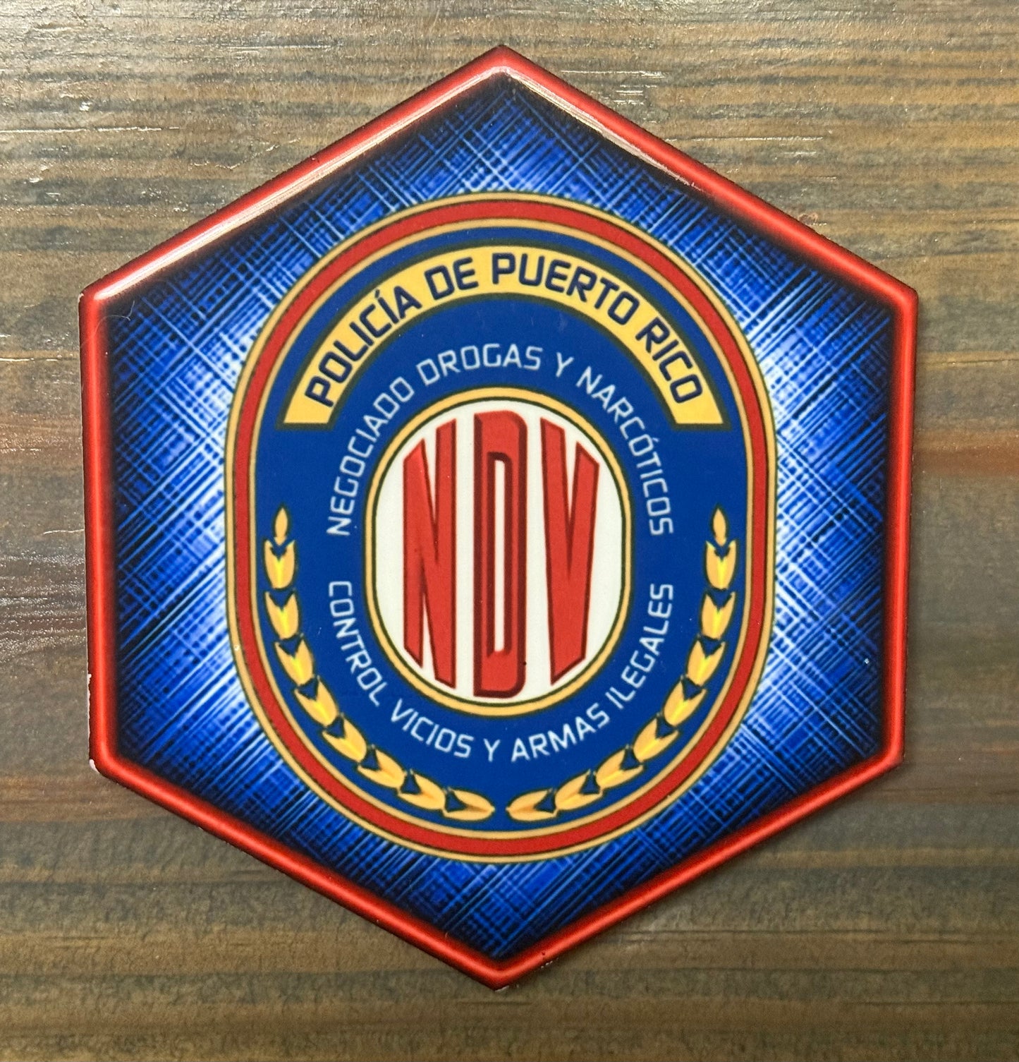 Drink Coaster/ Porta Vasos Policia De Puerto Rico