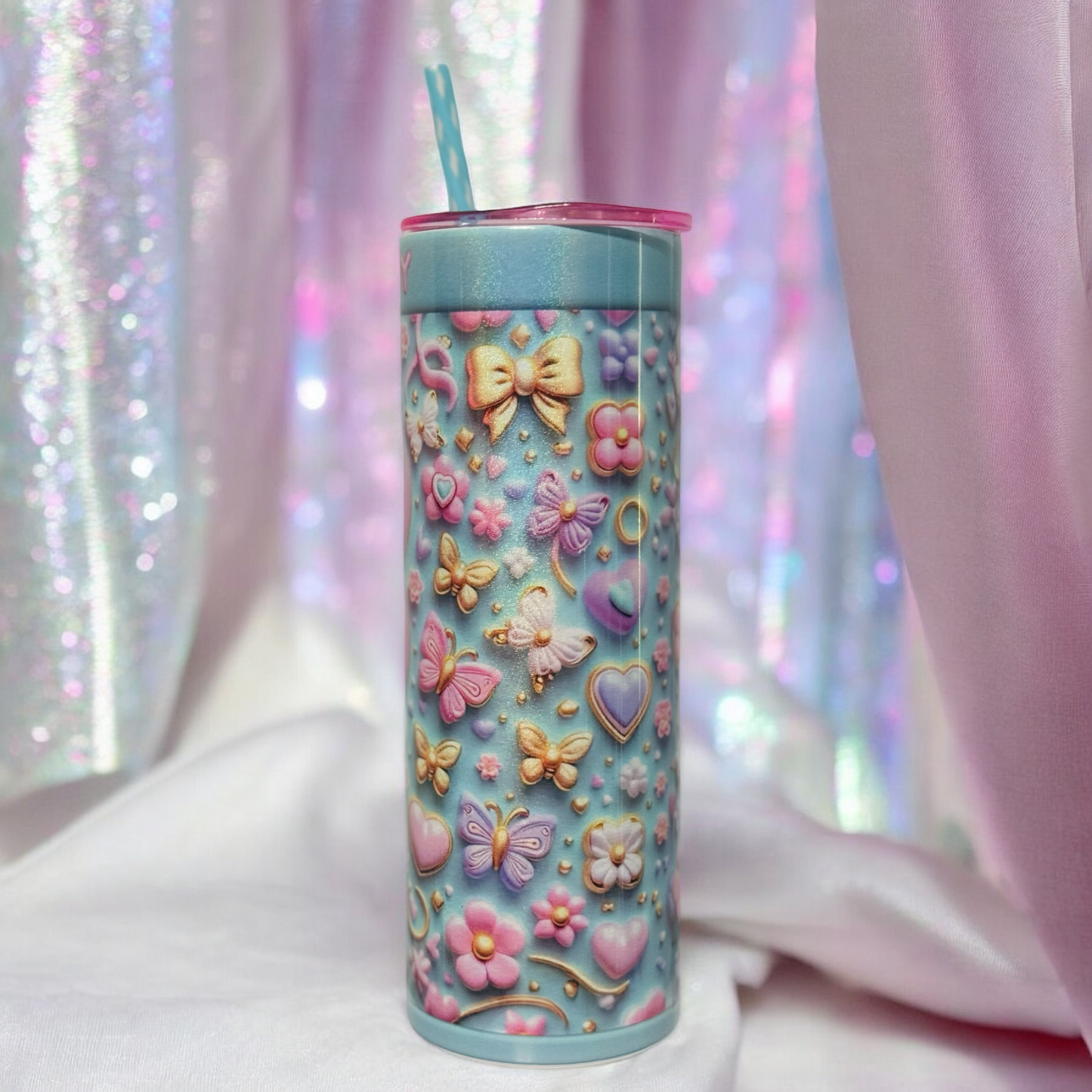 Adorable Bunny Skinny Tumbler 20 oz