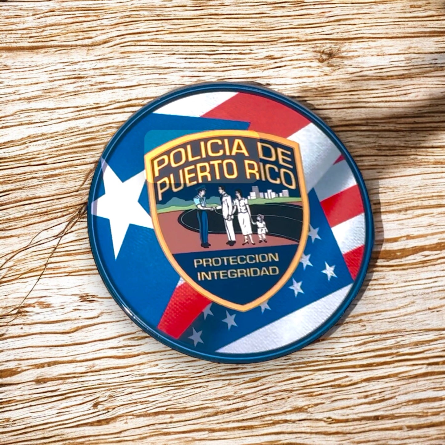 Drink Coaster/ Porta Vasos Policia De Puerto Rico