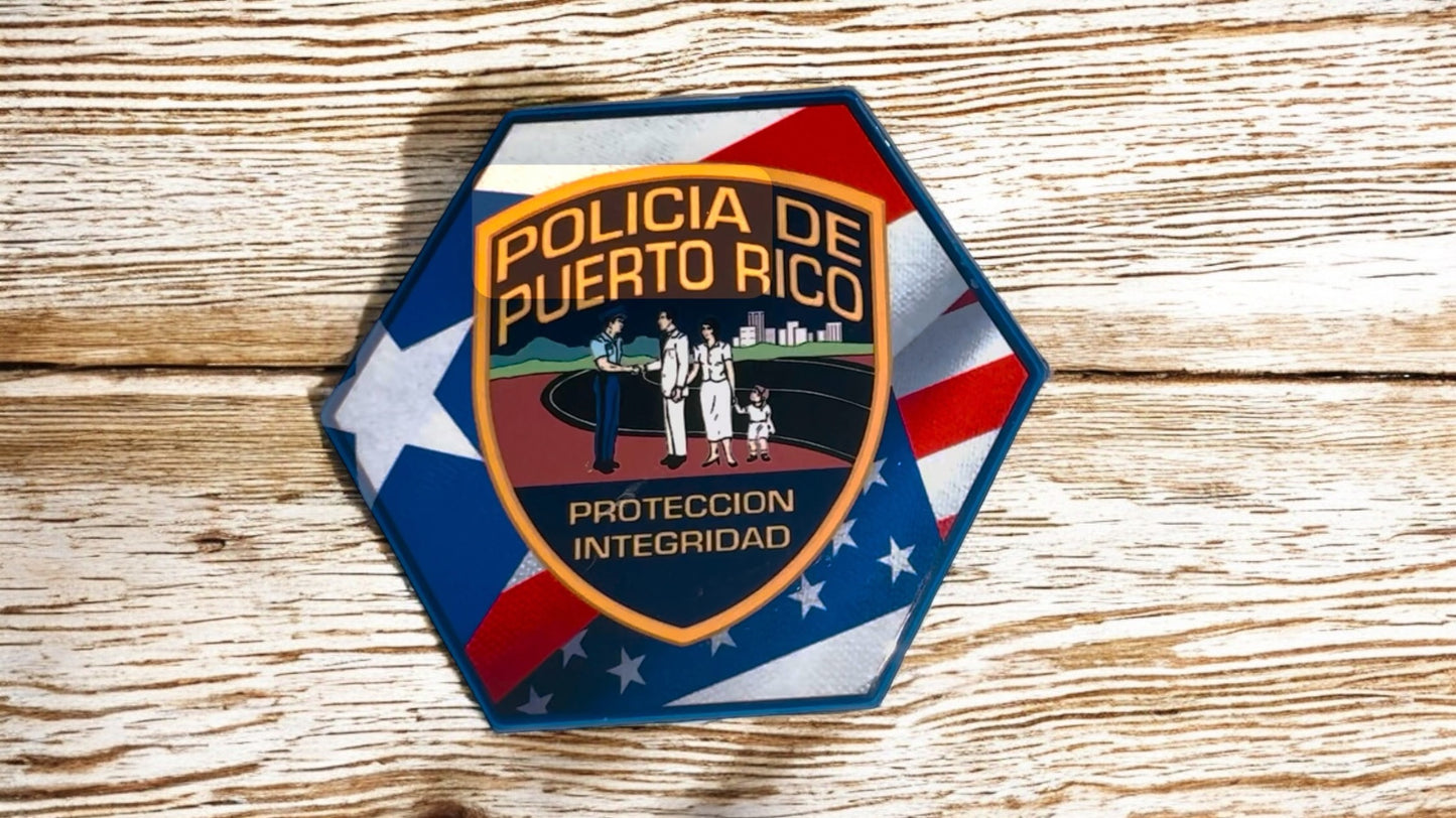 Drink Coaster/ Porta Vasos Policia De Puerto Rico