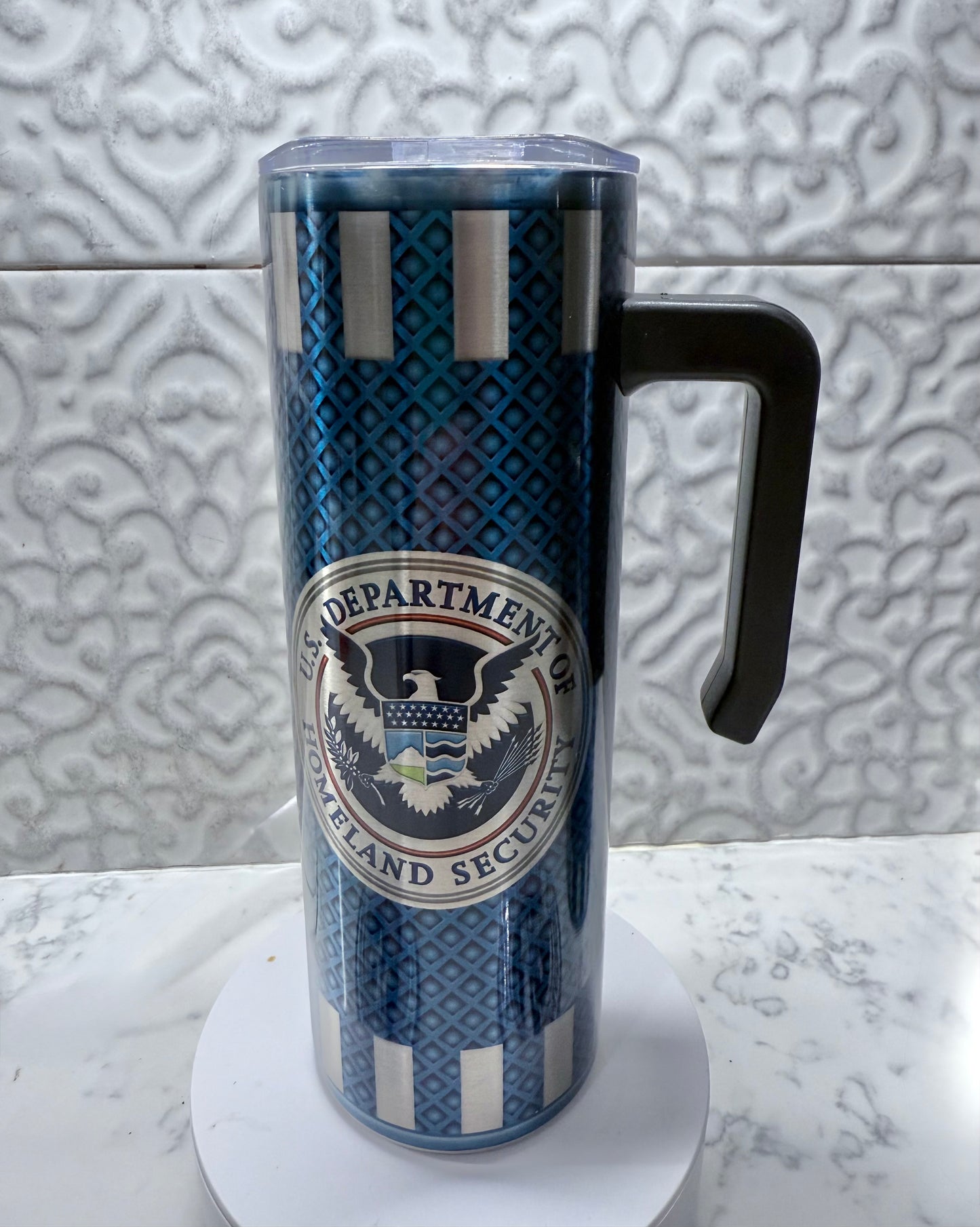 20 oz Skinny Tumbler US Federal Law Enforecement Agencies Logo