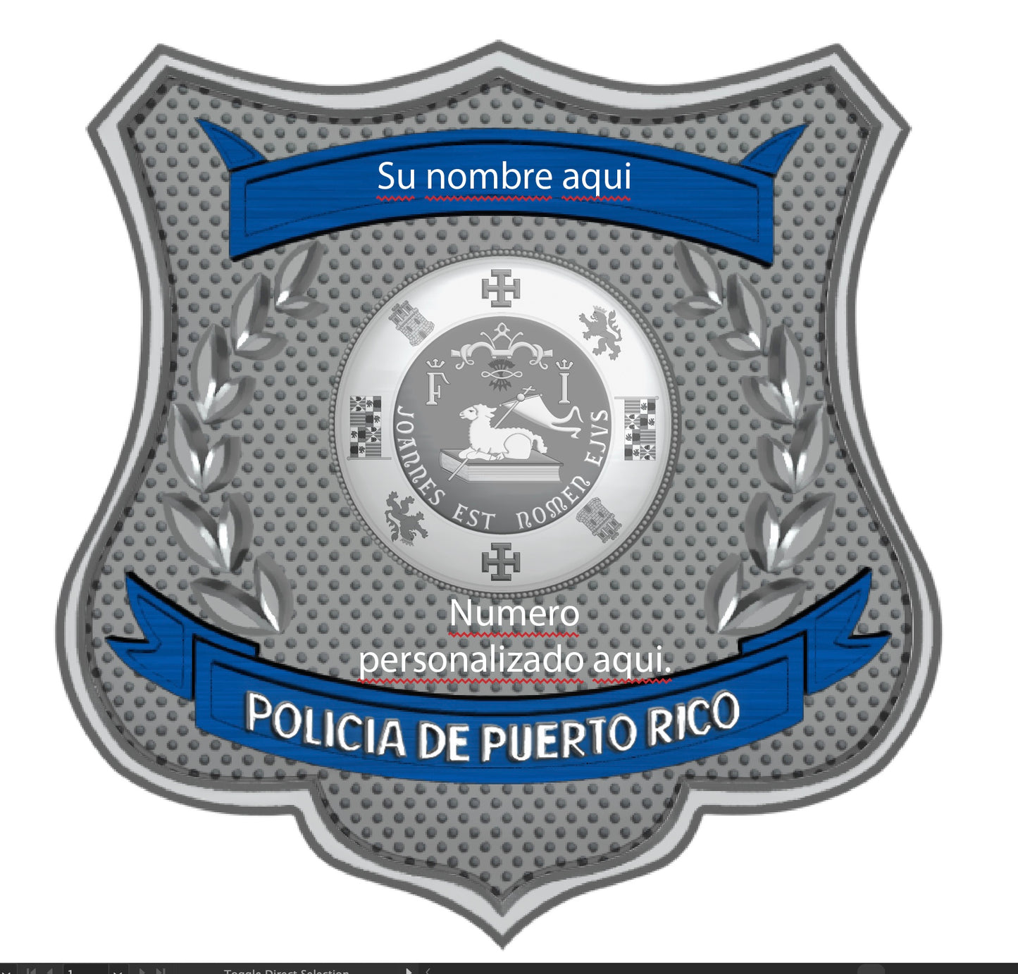 Vaso de la  Policia De Puerto Rico 40 oz. (25% descuento automático durante el pago)